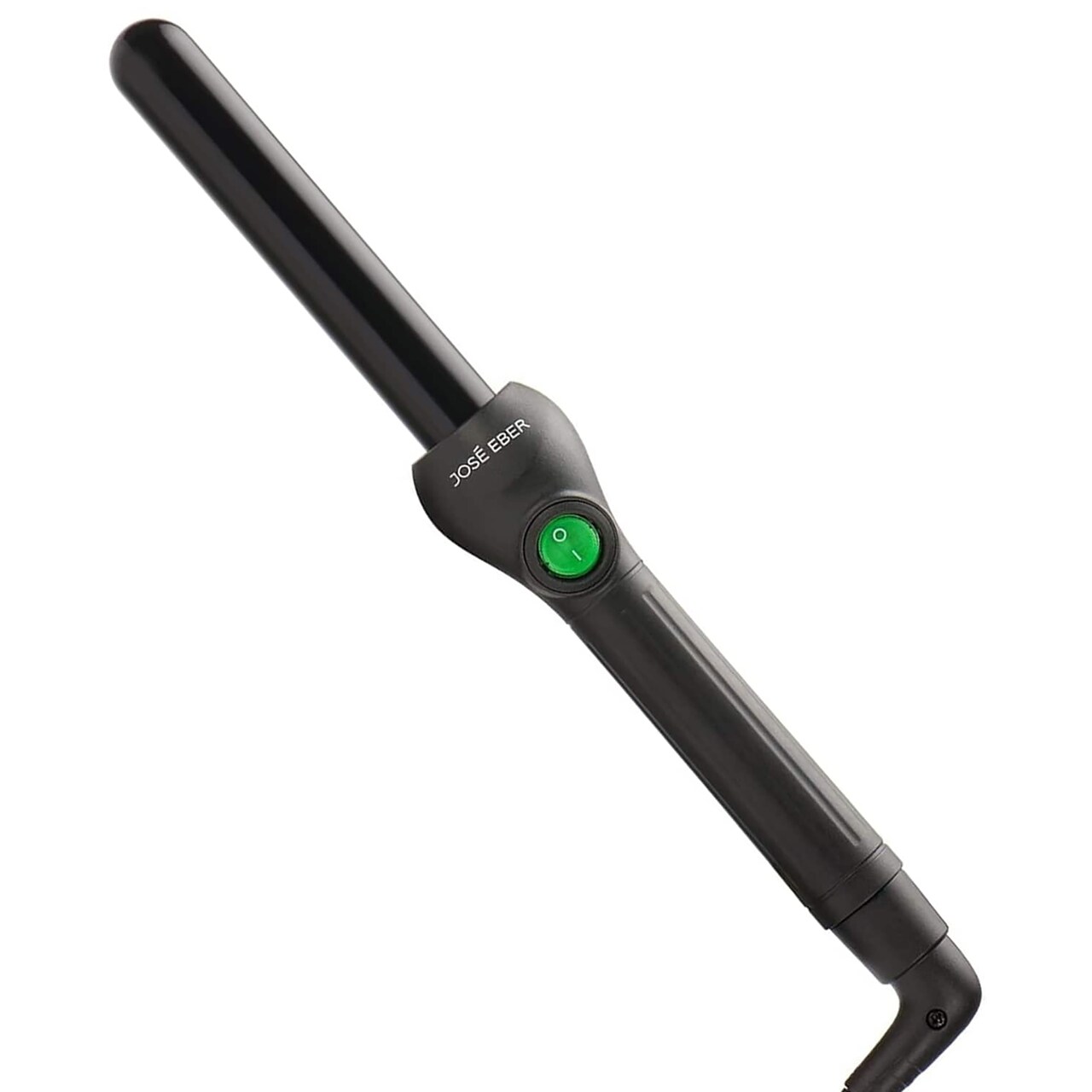 Jose Eber: Clipless Curling Iron 1" (25mm) - Black - Professional Tourmaline Ceramic Barrel, Wand Styling Tool, Ion Technology, Heat Resistant Glove